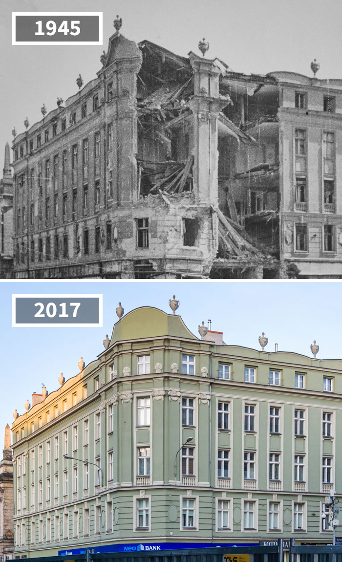 Corner Of Skrzyzowanie And Św. Marcin Streets, Poznań, Poland, 1945 - 2017