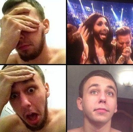 Приколы, Демки, комментарии про Кончиту, даже не Ржака , а просто Плевака какая-то...