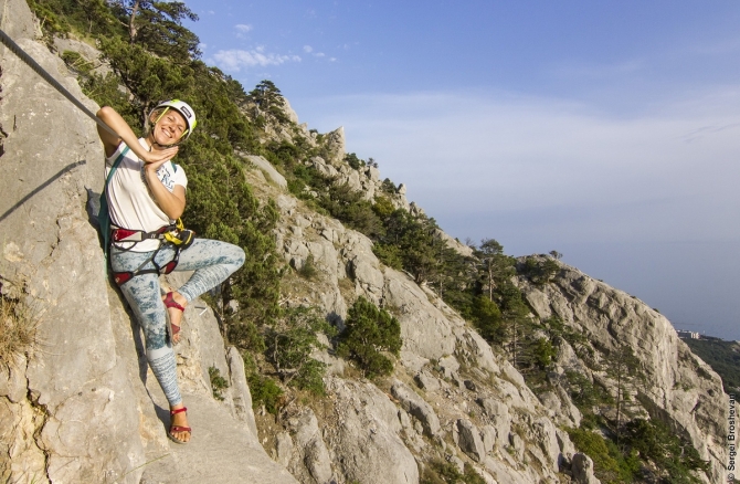 Виа Феррата в Крыму. Гора Ильяс кая (Альпинизм, via ferrata, ferrata, деликли, гид, проводник)