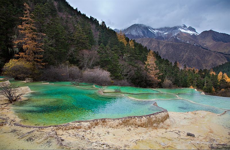 Природный заповедник Хуанлун (Huanglong), Китай