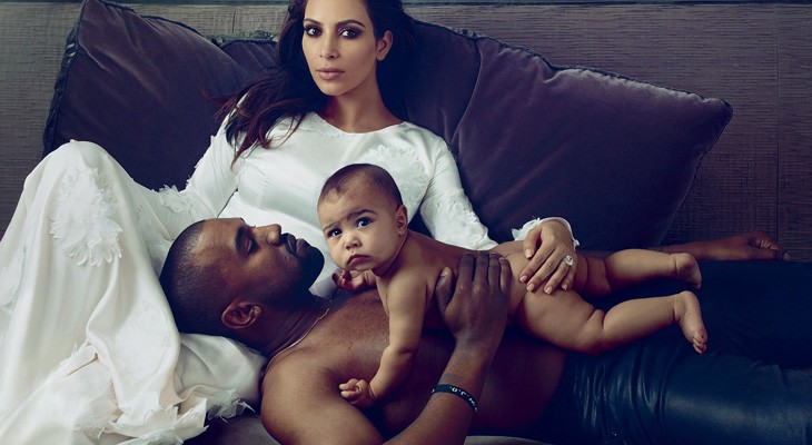 Kanye and Kim by Annie Leibovitz for Vogue