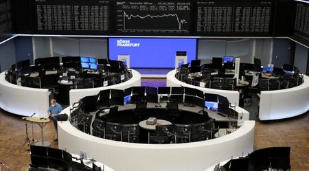 The German share price index DAX graph is pictured at the stock exchange in Frankfurt, Germany, February 10, 2021. REUTERS/Staff The German share price index DAX graph is pictured at the stock exchange in Frankfurt, Germany, February 10, 2021. REUTERS/Staff