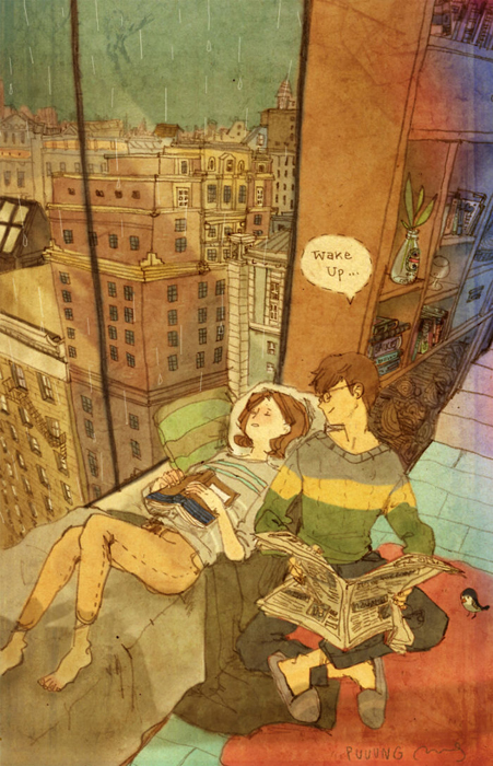 Любовь - это быть вместе. Love Is... Любовь в мелочах на иллюстрациях повседневной жизни влюбленной парочки
