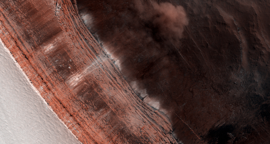 Mars ice