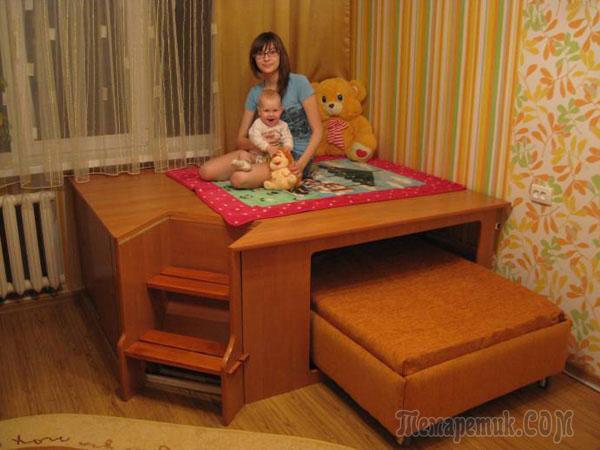 Сооружение подиума с выдвижной кроватью. Владимир Усов Сооружение подиума с выдвижной кроватью. Владимир Усов