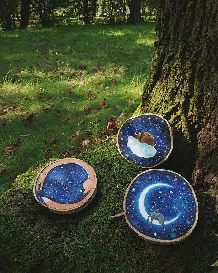 Рисунки на деревянных спилах Forest Design Рисунки на деревянных спилах Forest Design