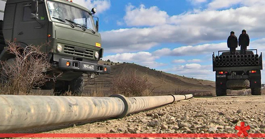 Военные прокладывают новый водовод в Судак