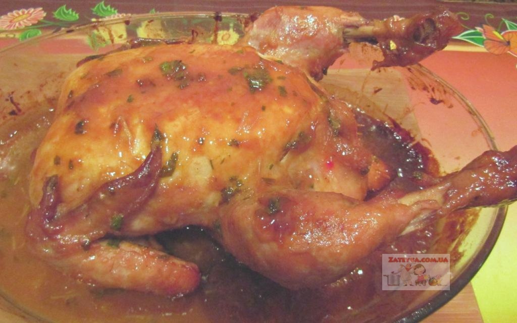 Курица в медово-горчичном маринаде