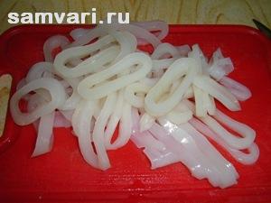 как варить кальмары для салата