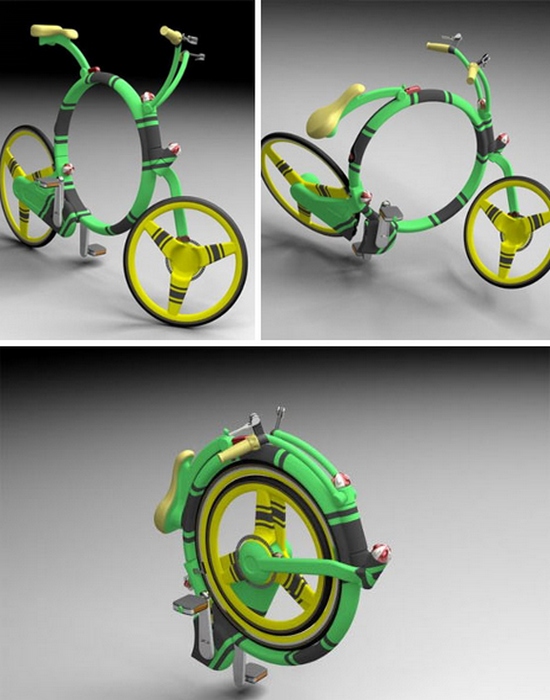  : Locust Flexible Folding Bicycle.