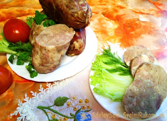 Простой рецепт вкусной домашней колбасы