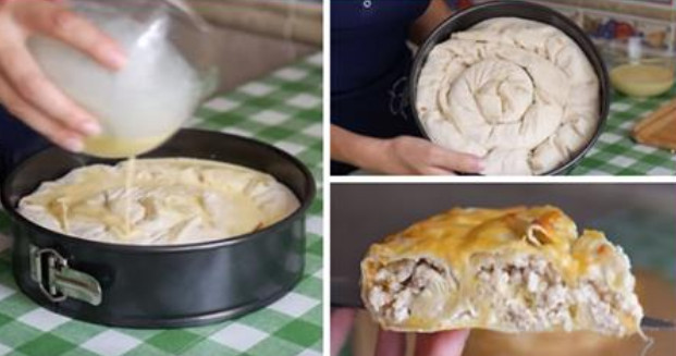 Мясной пирог, который готовится без теста «Проще простого»…