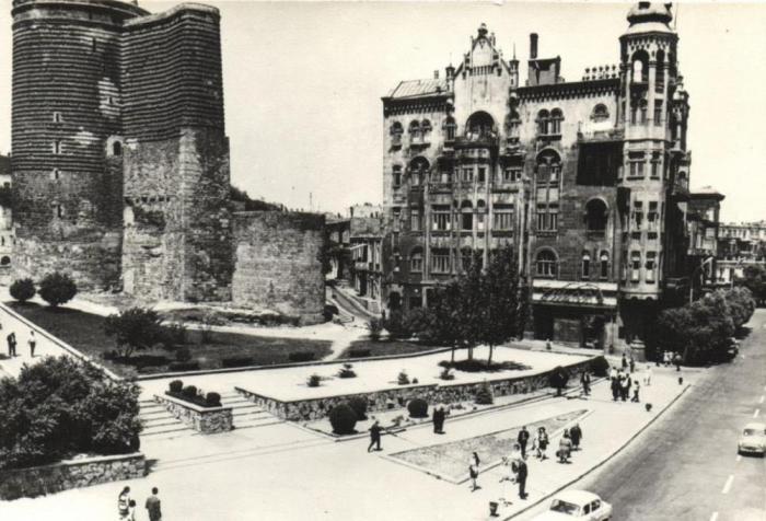 Архитектурный памятник и дом отдыха КГБ. Азербайджан, Баку, 1970 год.