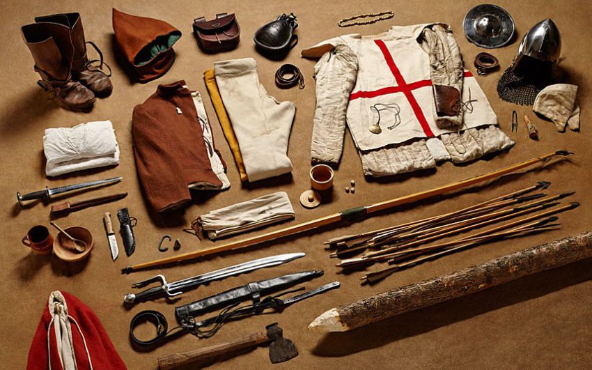 Ammunition and clothing British soldier warrior, ammunition