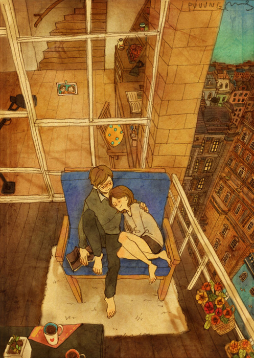 Любовь - это ценить время, проведенное вместе. Love Is... Любовь в мелочах на иллюстрациях повседневной жизни влюбленной парочки