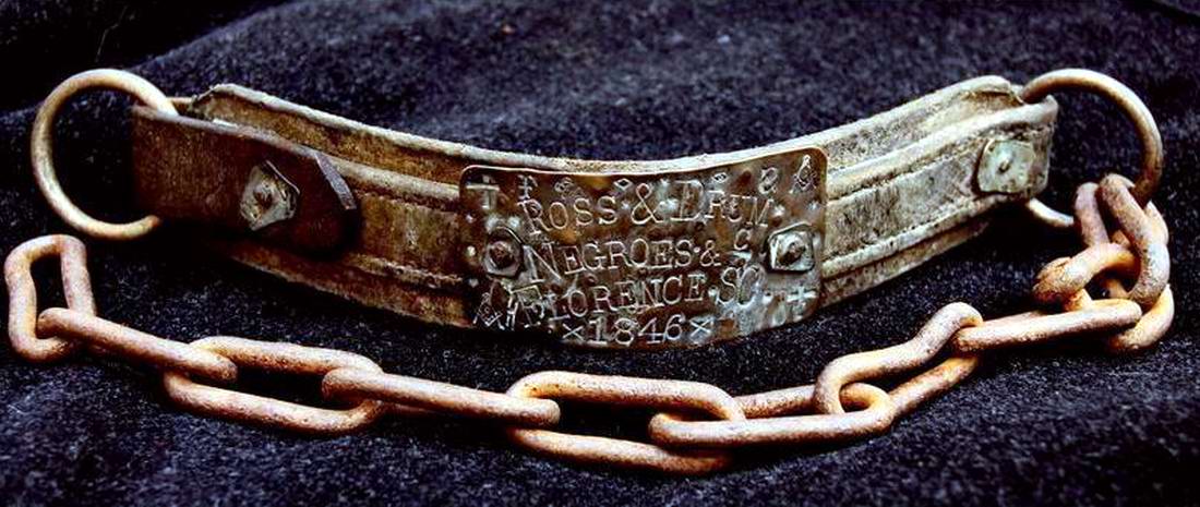 Ошейник североамериканского раба - 1846 год (1)