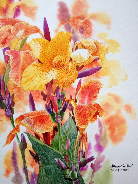 Flowers painting: 