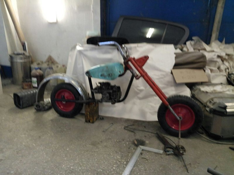 Детский байк из из металлолома Детский байк из из металлолома байк, мото, самоделка