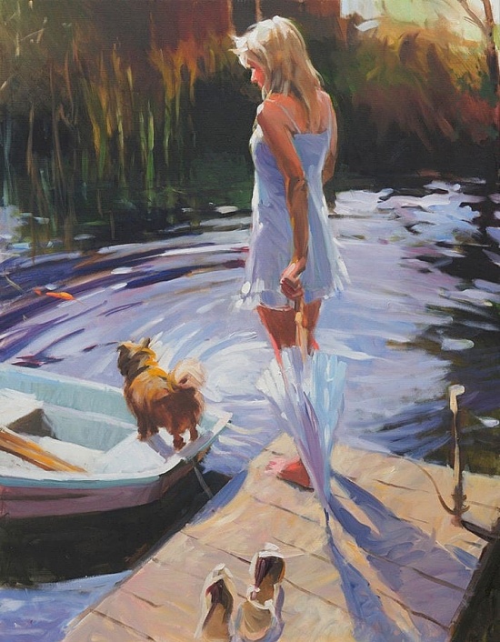 Художник David Farrant. Игра света и тумана