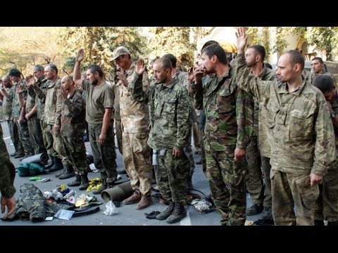 Донецк. Допрос пленных с Иловайского котла 01/09/14. Донецк. Допрос пленных с Иловайского котла 01/09/14.