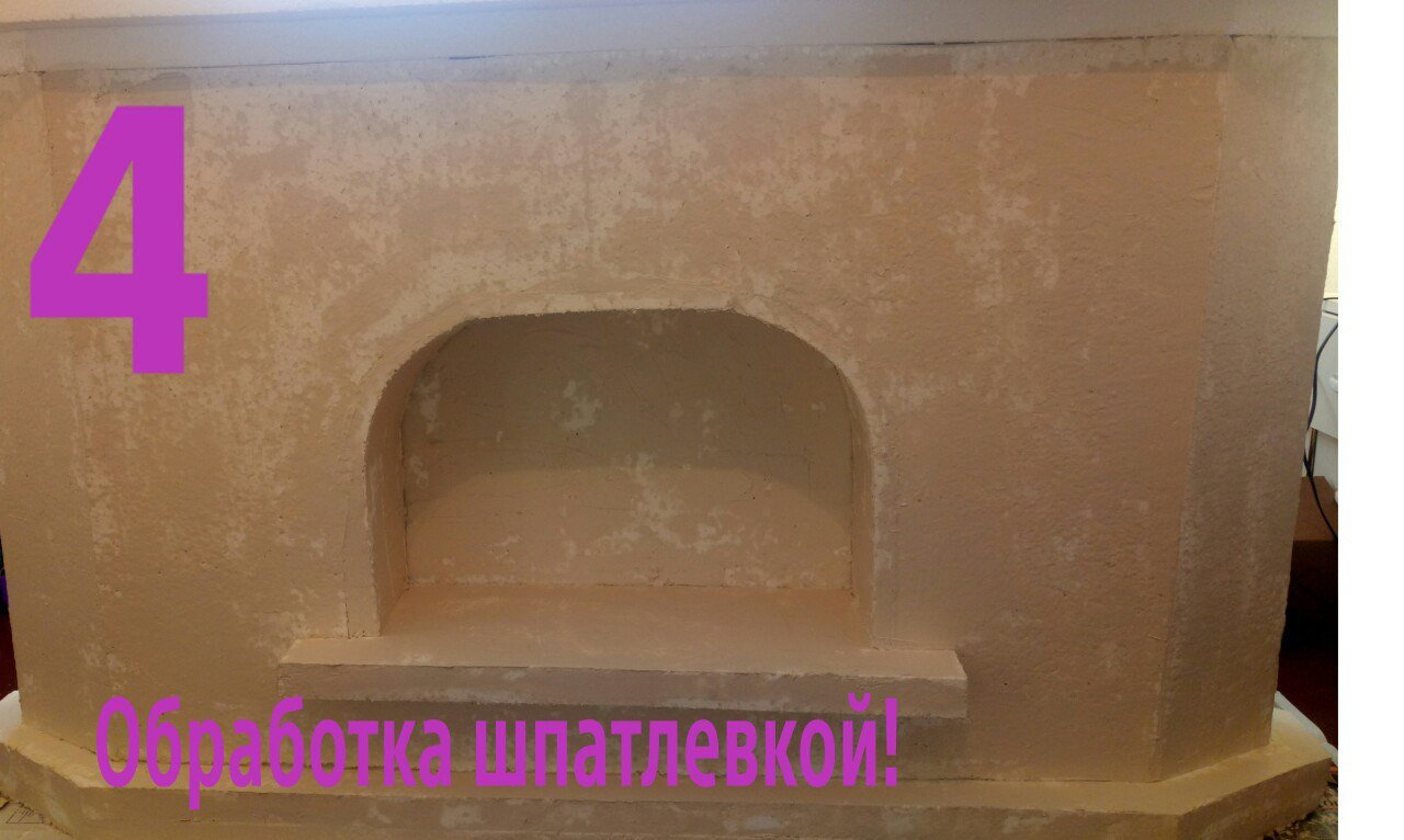 Новогодний фальш-камин из коробки 4