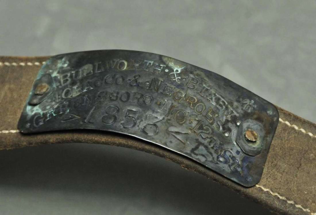 Ошейник североамериканского раба - 1853 год (2)