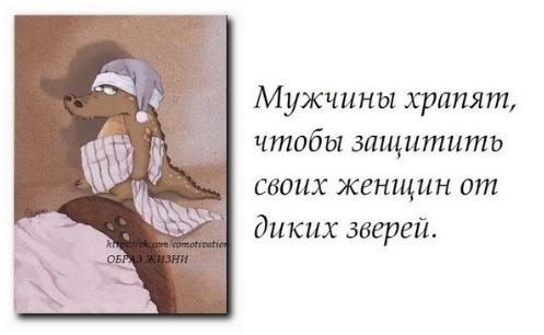 Эта ночь была незабываемой, особенно твой нежный храп ))