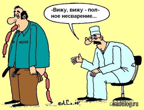 Подборка карикатур на тему специфического медицинского юмора