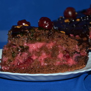 Торт шоколадно-вишневый (постный)