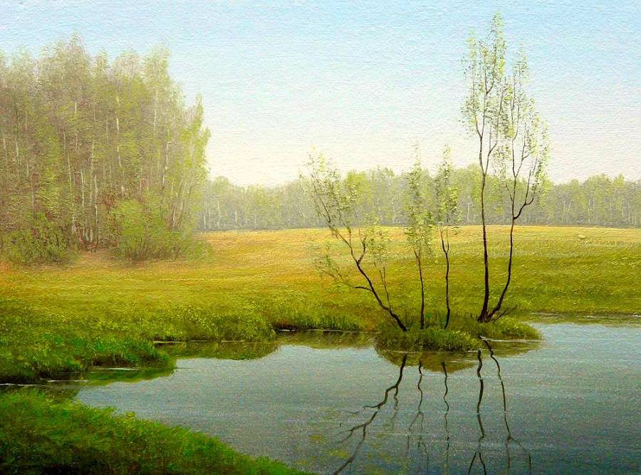 Русские пейзажи художника Сергея Алексеева