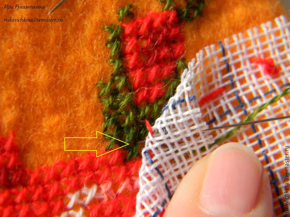 Несколько секретов вышивки крестом по войлоку с чистой изнанкой Несколько секретов вышивки крестом по войлоку с чистой изнанкой