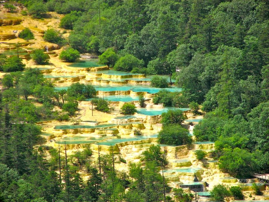 Природный заповедник Хуанлун (Huanglong), Китай