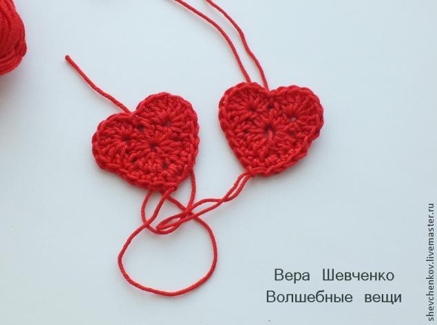 Сердечко-брелок: очень подробный МК по вязанию крючком Сердечко-брелок: очень подробный МК по вязанию крючком
