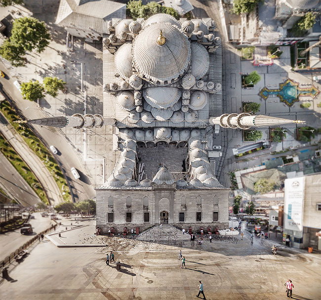 "Прогиб фотографий" во взгляде фотокамеры турецкого фотографа