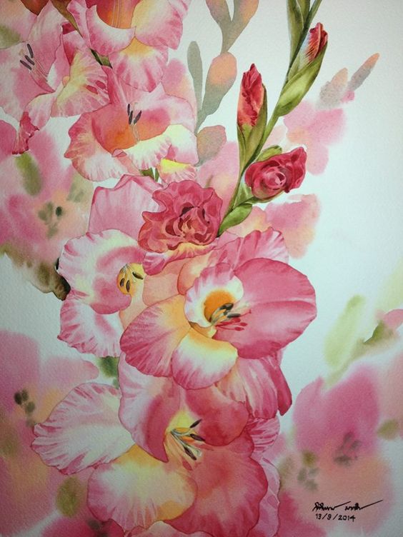 Flowers painting: 