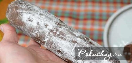 Готовая шоколадная колбаска Готовая шоколадная колбаска