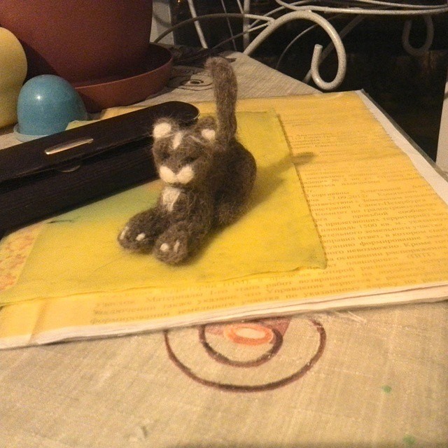 Кот в миниатюре Кот в миниатюре вещи, кошки, поделки, полезное, прикол, шерсть