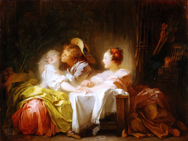 "Выигранный поцелуй", около 1760