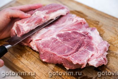Фотографии рецепта Рулет из свиной шейки с яблоками, 01 Рулет из свиной шейки с яблоками, Шаг 01