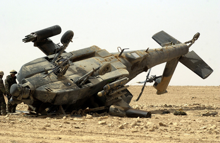Упавший в Ираке Apache