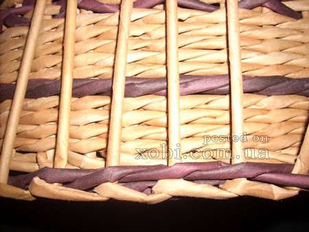 мк по плетению крышки для корзинки с картонным дном
