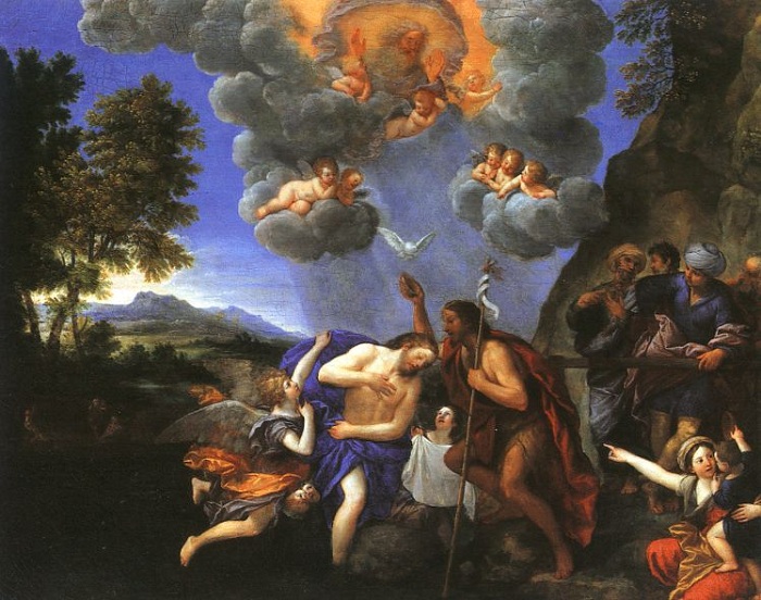 Альбани (1578 -1660). Крещение Христа. Альбани (1578 -1660). Крещение Христа.
