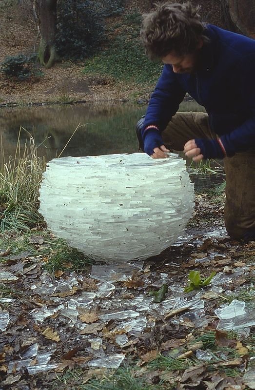 4. Andy Goldsworthy - художник, у которого материал всегда под рукой времена года, зима, зимний ленд-арт, красиво, фото, художник