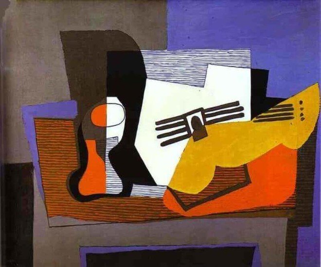 Гитара на камине Пабло Пикассо