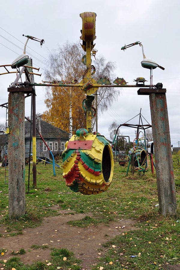 стимпанк, село, площадка