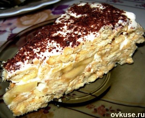 торт из печенья к кофе без выпечки сварить торт из печенья к кофе без выпечки
