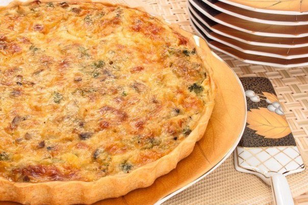 Лоранский пирог с курицей и брокколи рецепт Лоранский пирог с курицей и брокколи рецепт
