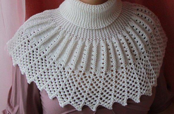 ПЕТЕЛЬКА К ПЕТЕЛЬКЕ. Ажурная манишка ПЕТЕЛЬКА К ПЕТЕЛЬКЕ. Ажурная манишка