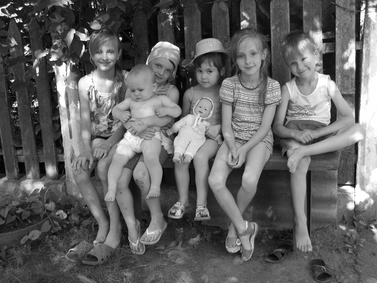 Советские дети летом в деревне