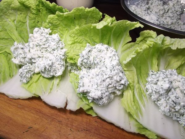 творожный рулет Творожный рулет с пекинской капустой